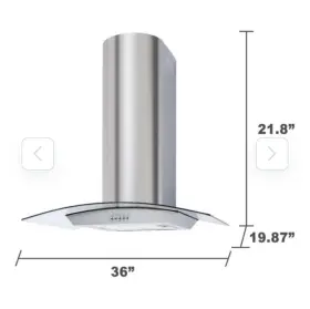 59933 KENMORE Chimney Hood Glass