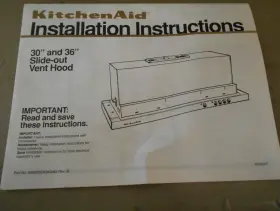 6899550 KITCHENAID Kitchen Aid Vent Hood