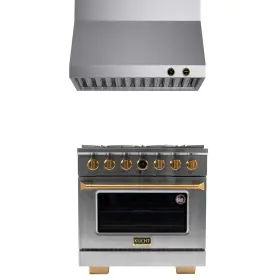 KXP36-GL KUCHT Dual Fuel Natural Gas Cabinet Hood