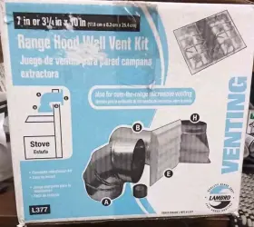 L377 LAMBRO Hood Vent Wall Kit