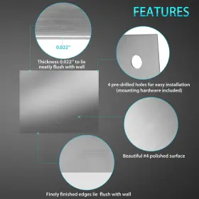 850009620231 LOSTRONAUT Steel Backsplash Hood Wall Shield #3