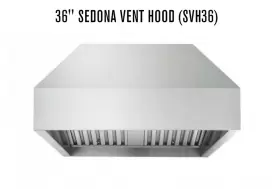 SVH36 LYNX Sedona Vent Hood Steel