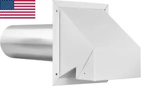 711181490589 WHITE Dryer Vent Hood Pack #2