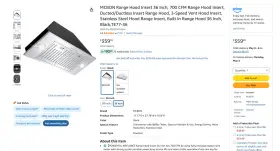 TE77-36 MCBON Hood Oven Vent