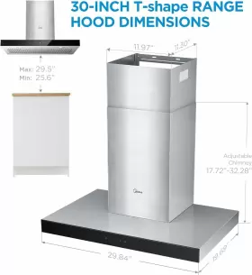 MVT30W9AST MIDEA Vent Stove Hood Alumi #2