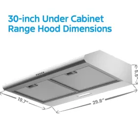 MVU30W6AST MIDEA Cabinet Ducted Ductless Exhaust Fan Filter #3