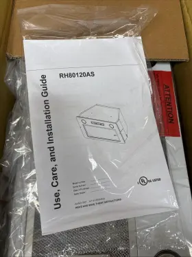 RH80120AS MISENO Hood Cfm Lighting #2