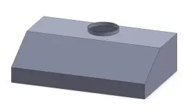 PS1010-036SS MODERN AIRE Wall Hood Cfm Blower Steel