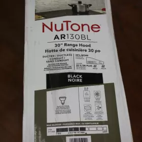 AR130BL NUTONE Convertible Cabinet Hood Top Dented #2