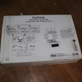 AR130BL NUTONE Convertible Cabinet Hood Top Dented