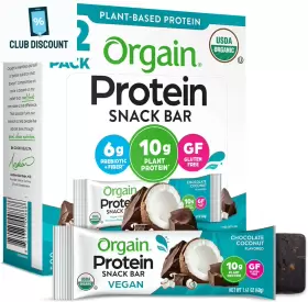 CY-RH15PS-36 ORGAIN Vegan Protein Bars Chocolate Coconut