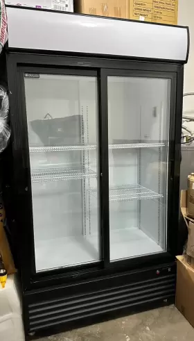 CSD-1000S PROCOOL Double Sliding Door Display Beverage Cooler #2