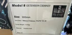 PLFW755.30 PROLINE RANGE HOODS Vent Hood Chimney Extension