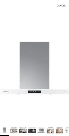 NK30CB700W12AA SAMSUNG Wall Mount Hood Bespoke Smart Display