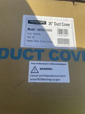 SKSDC360S KITCHEN Suite Pro Hood Duct Cover #2