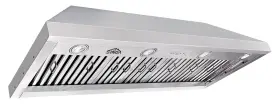 Sinda Svent-48 Range Hood 48 Inch Built In Stainless Steel 1150 Cfm 4 Speed Adjustable