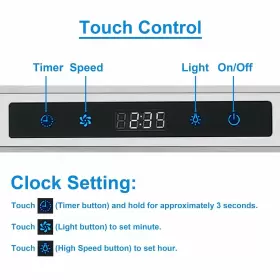 0475BTC SNDOAS Cabinet Hood Touch Control Vent Leds #3