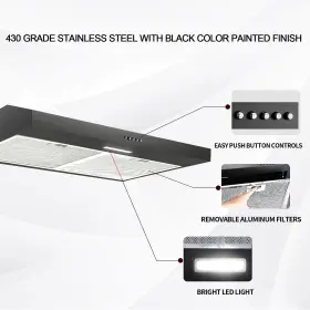 2375 SNDOAS Cabinet Hood Sliver Carbon Filter Ductless #3