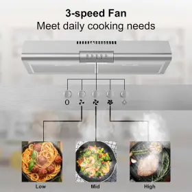 3275 SNDOAS Cabinet Hood Vent Kitchen Cook Fan Led #2