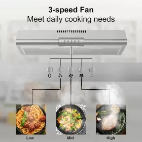 3275CF SNDOAS Kitchen Cabinet Hood Steel Ducted Ductless #2