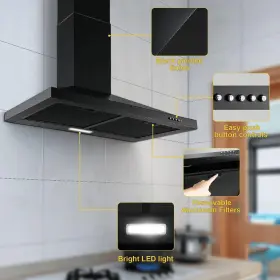 778367242578 SNDOAS Hood Vents Kitchen Ducted Ductless #3