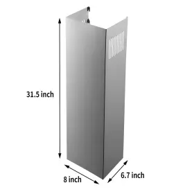 778367242608 SNDOAS Steel Chimney Extension Hood #2