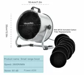 YZS-1047 SRIOLR Hood Cooking Carbon Filter #2