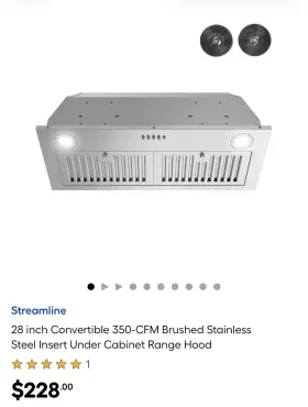 T-4015-1-CL STREAMLINE Hood