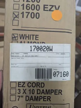170020W SUMMIT Ductless Hood