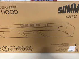 H36RSS SUMMIT APPLIANCE Convertible Hood Cfm Light Steel