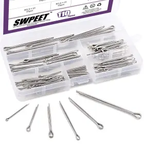 705353366932 SWPEET Steel Cotter Pin Clip Key Fastener Kit