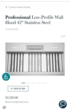 VCN42GWS THERMADOR Hood