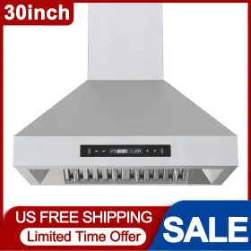 2875 TIEASY Wall Mount Hood Kitchen Cook Vent Touch Control