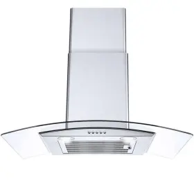 LH-246 TIEASY Convertible Wall Mount Hood Tempered Glass