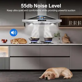 USGD177ACK TIEASY Hood Wall Mount Kitchen Vent Cfm Steel Sto #3