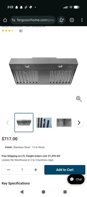 VSL4363RC TRADEWINDS Trade Wind Designer Vent Hood