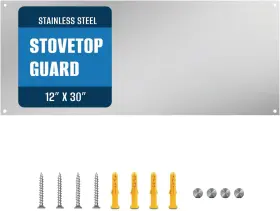 SSCP12-N TUTU Steel Stove Backsplash Reversible Ultra Flat
