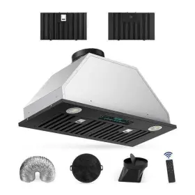 761426317010 TYLZA Convertible Kitchen Hood Vent Filter Led