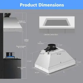 E06YYJ02 VELIVI Cfm Convertible Ductless Hood #3