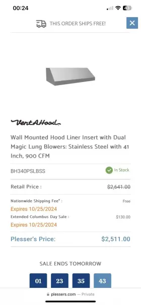 BH340PSLBSS VENT-A-HOOD Hoods #3