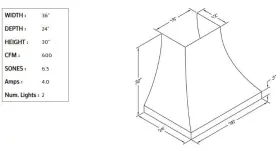 JDH236C3SS VENT-A-HOOD Designer Wall Mount Cfm #3