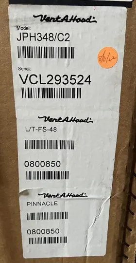 JPH348-C2 VENT-A-HOOD Wall #2