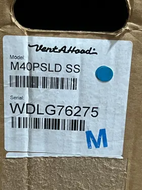 M40PSLD VENT-A-HOOD Wall Mount Liner Single Dual Blower