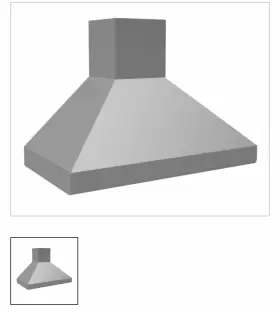 WSD1212SS VENT-A-HOOD Duct Cover