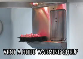 WSO48 VENT A HOOD Warming Shelf Hoods Feature Heat Lamps