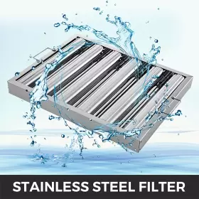 19.5X15.5 VEVOR Vbenlem Pack Hood Filters Steel Grooves #3