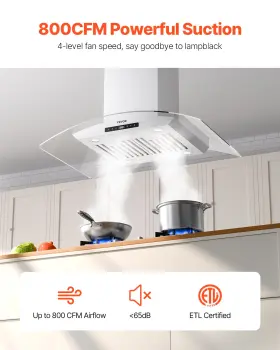 SL22S-P36 VEVOR Wall Mount Hood Ducted Ductless Convertible