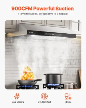 UC19S-EH30 VEVOR Cabinet Hood Kitchen Vent Exhaust Fan