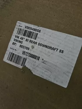VDD5480SS VIKING Rear Downdraft Ventilation Fan Speeds #3