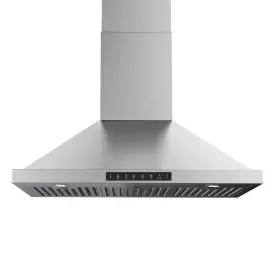 744110698367 VIKIO Cfm Convertible Wall Mount Hood Steel